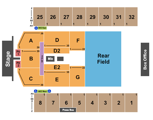 Hersheypark Stadium Luke Bryan Seating Chart